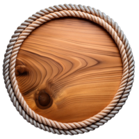 circle wooden board frame with empty space in the middle png