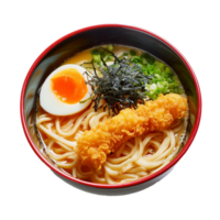 Besondere japanisch Ramen Gericht mit köstlich Belag png