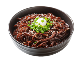 Jajangmyeon Koreanisch sofortig Nudel mit schwarz Bohne Soße png