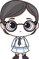 cute boy with glasses cartoon illustration graphic design illustration graphic design vector