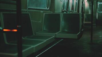 Empty Seats in a Subway Car video