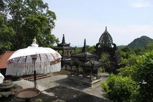 ornaments at balinese hindi temple photo