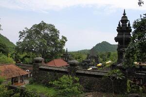 ornaments at balinese hindi temple photo