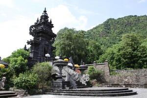 ornaments at balinese hindi temple photo