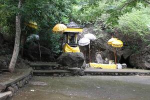 ornaments at balinese hindi temple photo