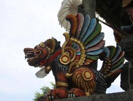 ornaments at balinese hindi temple photo