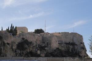 medieval castle in alicante, spain photo