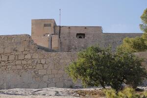 medieval castle in alicante, spain photo