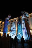 christmas night in alicante, spain photo