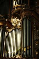 organ, church inside, schagen, the netherlands photo