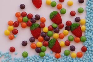 fun with colorful candy photo