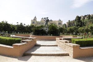 malaga city, capital of the province malaga, spain photo