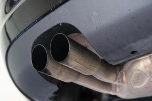 Car exhaust detail photo