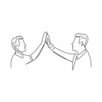 People drawn in line art style vector