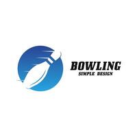 bowling logo design vector