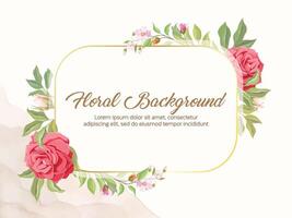 elegante floral Boda fondoplantilla diseño vector