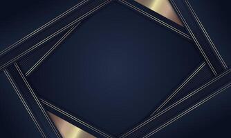 Abstract stripes golden lines diagonal overlap on dark background. Luxury stryle. - . vector