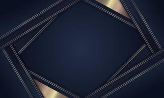 Abstract stripes golden lines diagonal overlap on dark background. Luxury stryle. - . vector