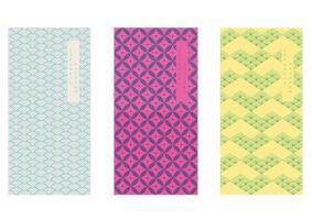 Abstract background in vintage style. Chinese new year banner and card design. Geometric line with Japanese pattern in risograph style. Contemporary shapes in vintage template. vector