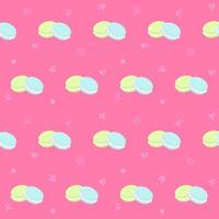 Cute kids seamless pattern macaron party illustration vector