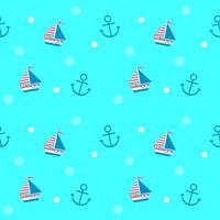 Cute kids seamless pattern summer sea party illustration vector