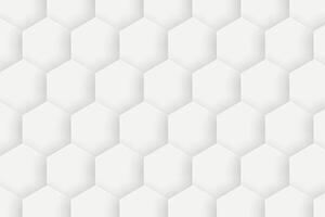 3d gradient white hexagonal background vector