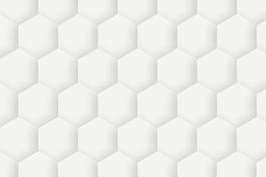 3d gradient white hexagonal background vector