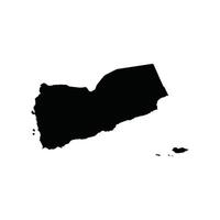 Yemen mapa icono vector