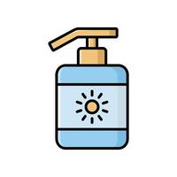 sunscreen icon design template simple and clean vector