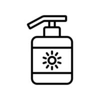 sunscreen icon design template simple and clean vector