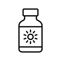 sunscreen icon design template simple and clean vector