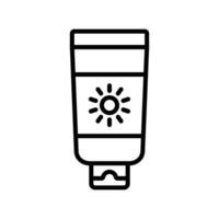 sunscreen icon design template simple and clean vector