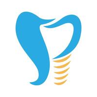 diseño de logotipo de clínica dental vector