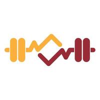 Fitness and workout logo icon design vector