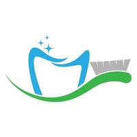 diseño de logotipo de clínica dental vector