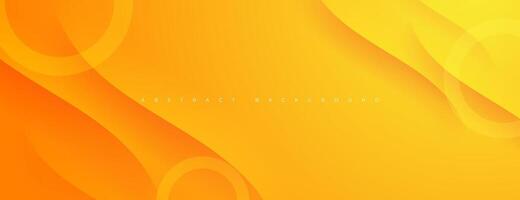 yellow orange gradient background with circles. great for banner, poster, presentation, website, cover, brochure. vector