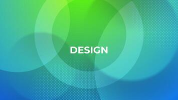 green blue gradient color background with circle and halftone. great for website, social media post, presentation, banner, poster, etc. vector