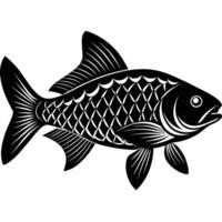 Barb Fish Silhouette vector