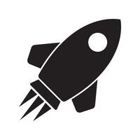 Rocket icon. Simple rocket sign. Rocket launched icon. vector