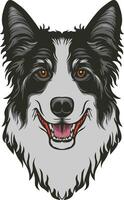 Dog face head design vector