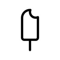 Ice-cream on stick, icon vector
