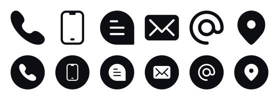 Contacts Icon Set vector