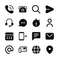 Contacts Icon Set vector