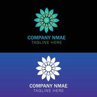 Flower Logo - floral logo design illustration vector