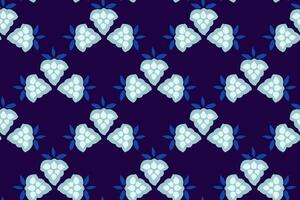 Dark seamless pattern with blue abstract shapes with tiny dots, drops, spots, snowflakes, circles. Creative geometric simple printing with hand drawing small forms. Collage template design vector