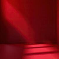 Red room with spotlight. photo