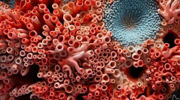 A close up image of a coral reef. photo