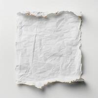 top view of white blank paper background photo