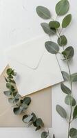 5x7 size blank greeting card mockups photo