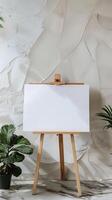 blank Wedding Sign template on easel Mockup, Elegant Frame Table Sign Mockup, professional photography photo